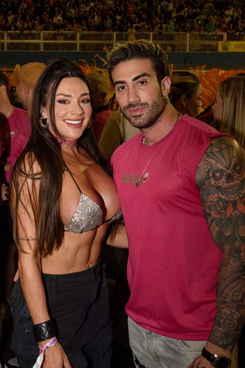 Juju Salimeni e Diogo Basaglia