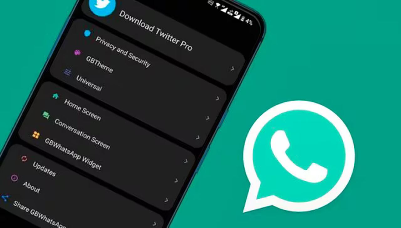 tela de um celular e símbolo do Whatsapp ao lado