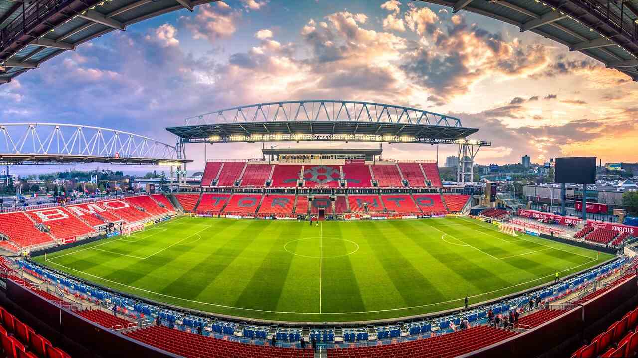 BMO Field de Toronto, o estádio anfitrião onde serão disputados os jogos da Copa do Mundo FIFA 2026